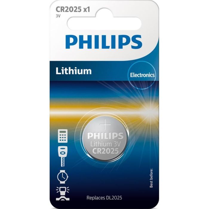 Батарейка Philips CR2025 Lithium * 1 (CR2025/01B)