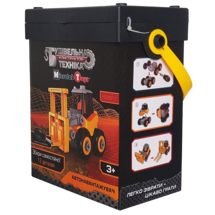 Конструктор Microlab Toys Будівельна техніка - автонавантажувач (MT8911) зображення 3