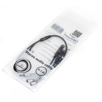 Кабель мультимедийный Jack 3.5mm M to 2 x Jack 3.5mm F 0.1m Cablexpert (CCA-415M-0.1M) изображение 2