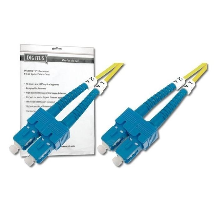 Оптический патчкорд Digitus SC-SC, OS2, duplex, 2m (DK-2922-02)