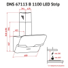 Вытяжка кухонная Perfelli DNS 67113 B 1100 BL LED Strip изображение 5