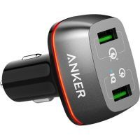 Зарядное устройство Anker PowerDrive+ 2 with Quick Charge 3.0 V3 (Black) (A2224H11)