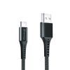 Дата кабель USB 2.0 AM to USB-C 1.2m Black Grand-X (FC-12B) зображення 3