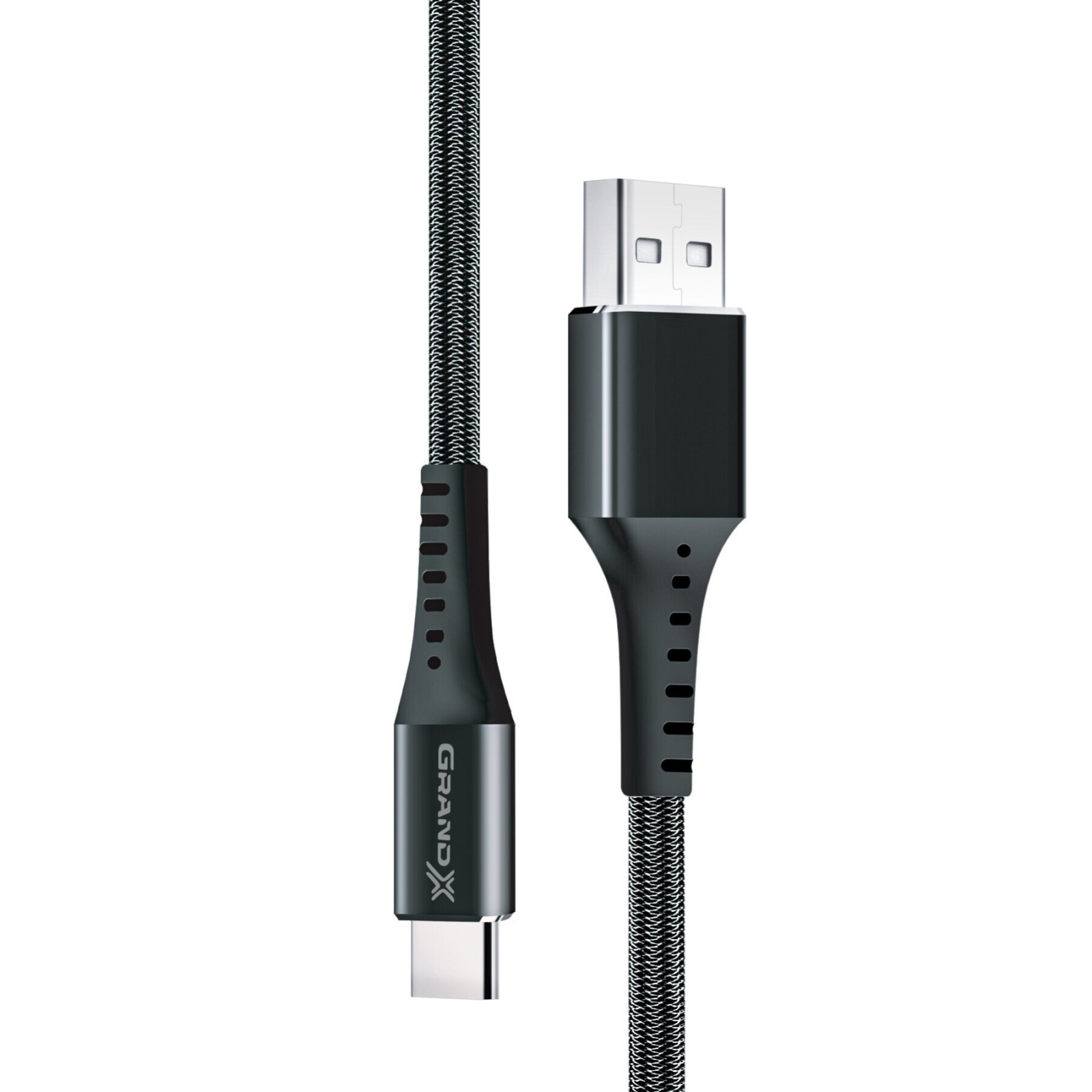 Дата кабель USB 2.0 AM to Type-C 1.2m Grey Grand-X (FC-12G)