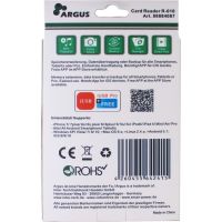 Считыватель флеш-карт Argus USB2.0/USB Type C/ Micro-USB/Lightning, TF (R-010) изображение 3