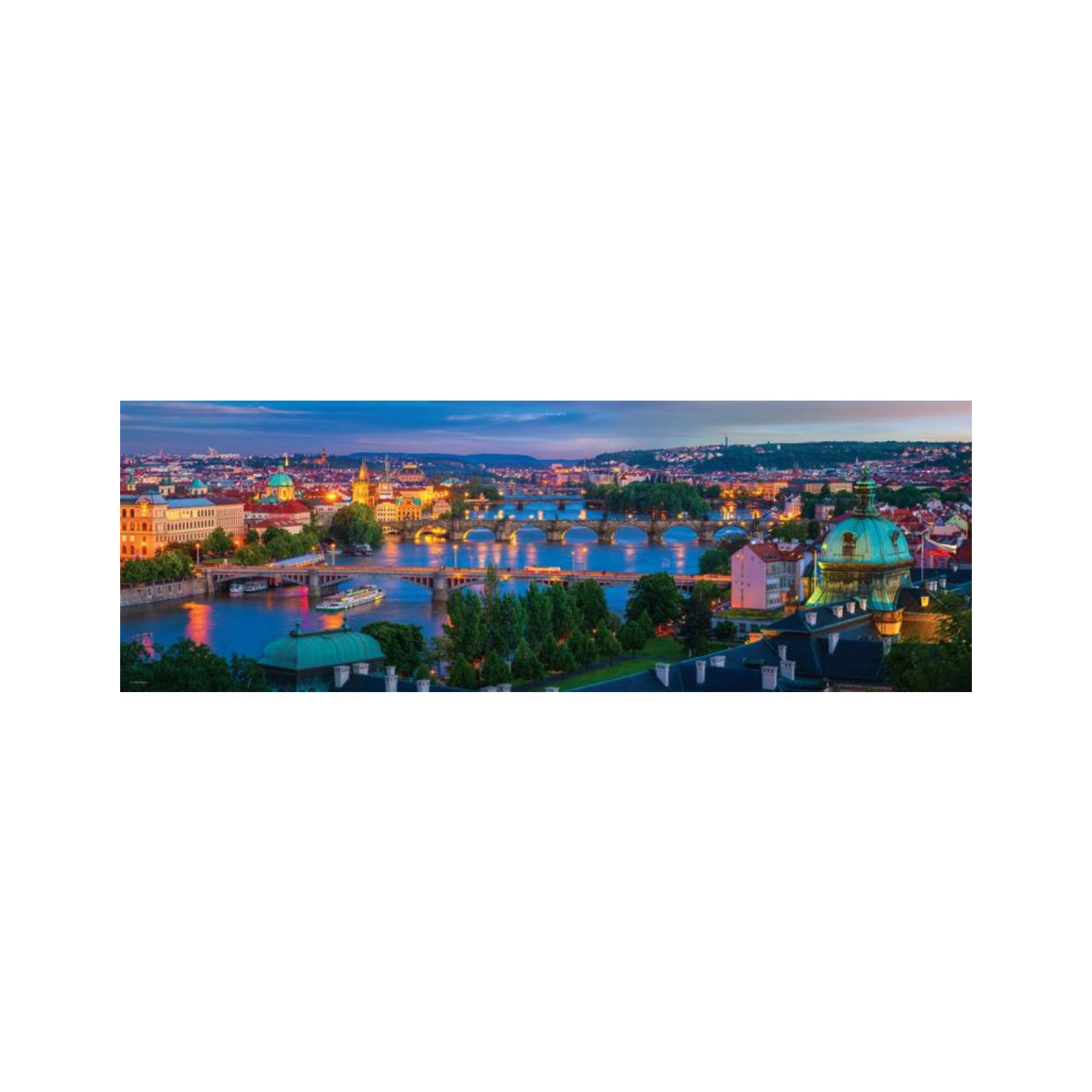 Пазл Eurographics Прага, Чехия, 1000 элементов панорамный (6010-5372) изображение 2