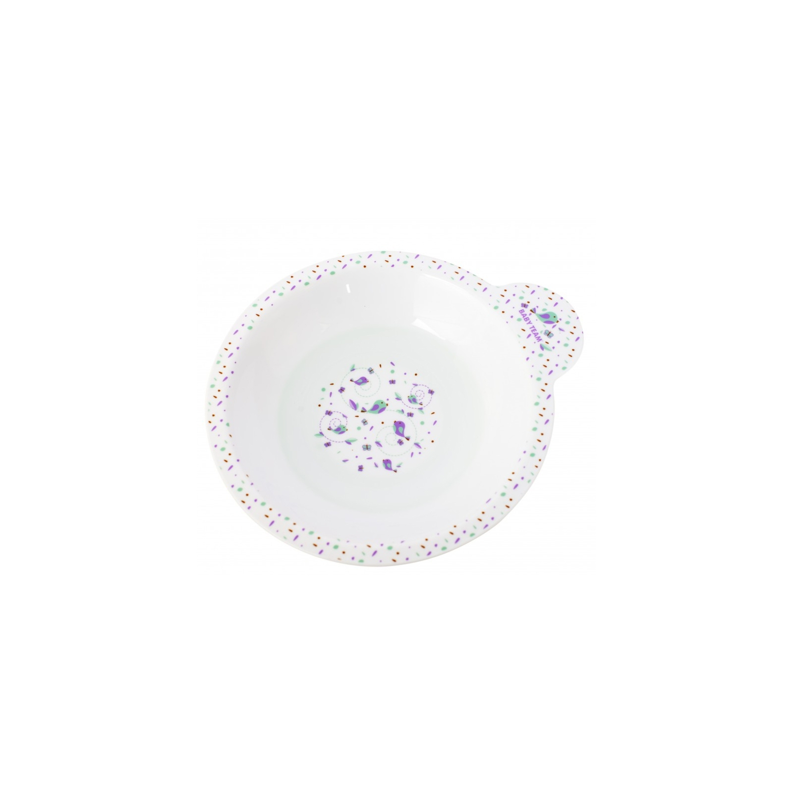 Набір дитячого посуду Baby Team тарілка, миска, чашка (6093) зображення 3