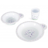 Набор детской посуды Baby Team тарелка мелкая, тарелка глубокая, чашка (6093)