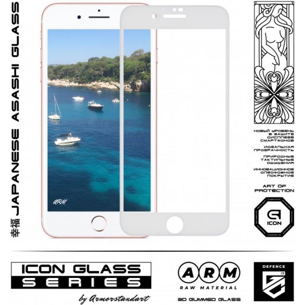 Стекло защитное Armorstandart Icon 3D Apple iPhone SE New/8/7 White (ARM55981-GI3D-WT) изображение 2