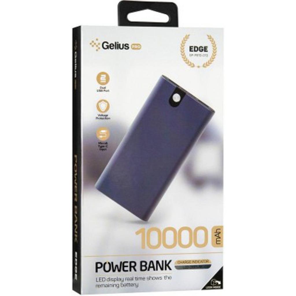 Батарея універсальна Gelius Edge GP-PB10-013 10000mAh Silver (00000078420) зображення 10