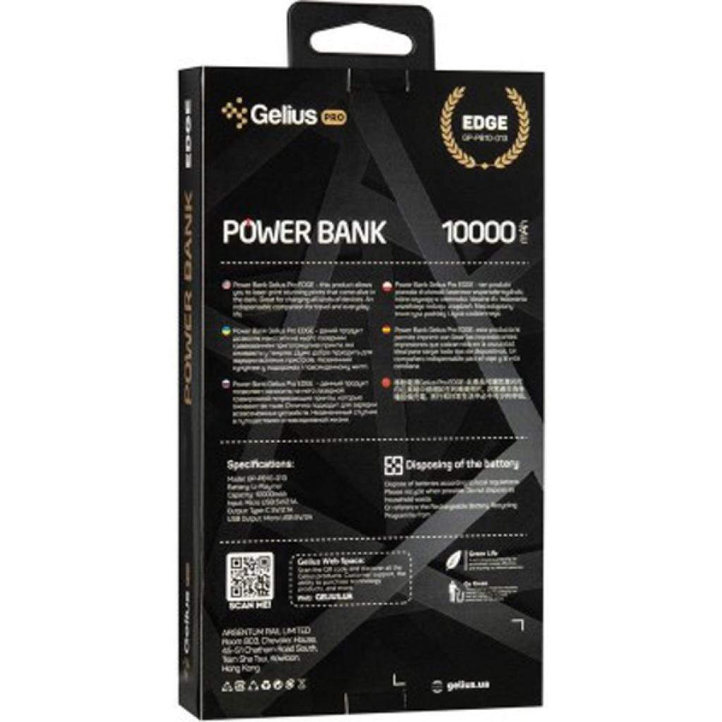 Батарея универсальная Gelius Edge GP-PB10-013 10000mAh Black (00000078417) изображение 6