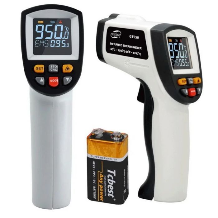 Пирометр Benetech бесконтактный инфракрасный -50-950°C (GT950) изображение 4