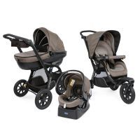 Коляска Chicco 3 в 1 Trio Active3 Top Коричневая (79270.34)