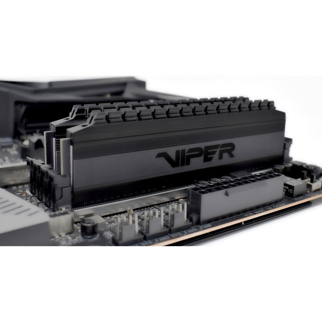 Модуль пам'яті для комп'ютера DDR4 16GB (2x8GB) 3200 MHz Viper 4 Blackout Patriot (PVB416G320C6K) зображення 3