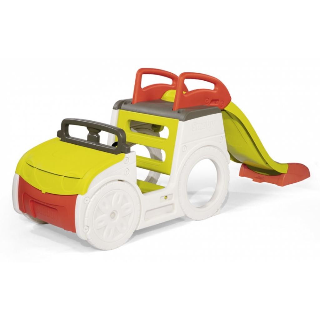 Игровая площадка Smoby Автомобиль путешественника с горкой и песочницей со звуковым (840205)
