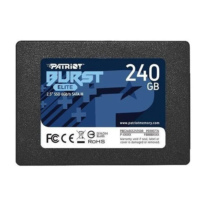 Накопитель SSD 2.5" 240GB Burst Elite Patriot (PBE240GS25SSDR)
