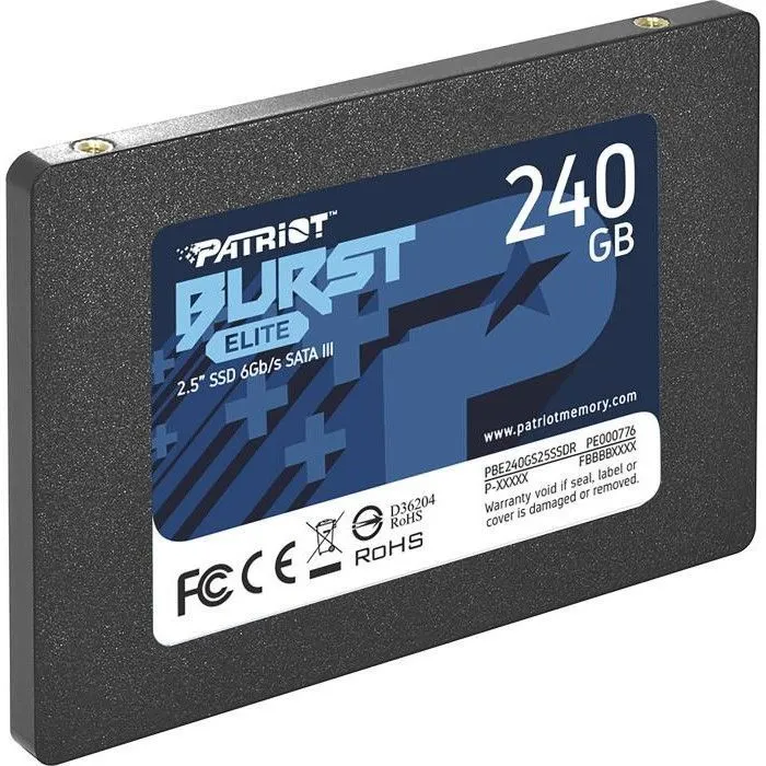 Накопитель SSD 2.5" 240GB Burst Elite Patriot (PBE240GS25SSDR) изображение 2