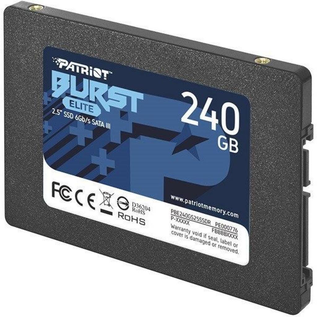 Накопичувач SSD 2.5" 240GB Burst Elite Patriot (PBE240GS25SSDR) зображення 3