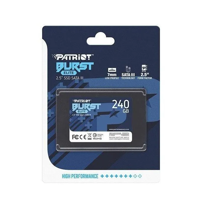 Накопитель SSD 2.5" 240GB Burst Elite Patriot (PBE240GS25SSDR) изображение 4