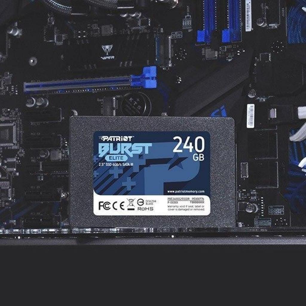 Накопитель SSD 2.5" 960GB Burst Elite Patriot (PBE960GS25SSDR) изображение 5