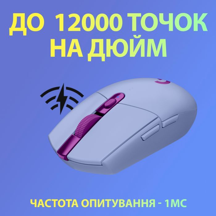 Мышка Logitech G305 Lightspeed Lilac (910-006022) изображение 3