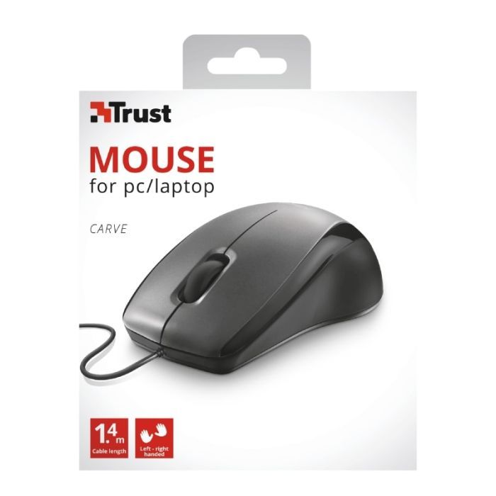 Мышка Trust Carve USB Black (23733) изображение 4