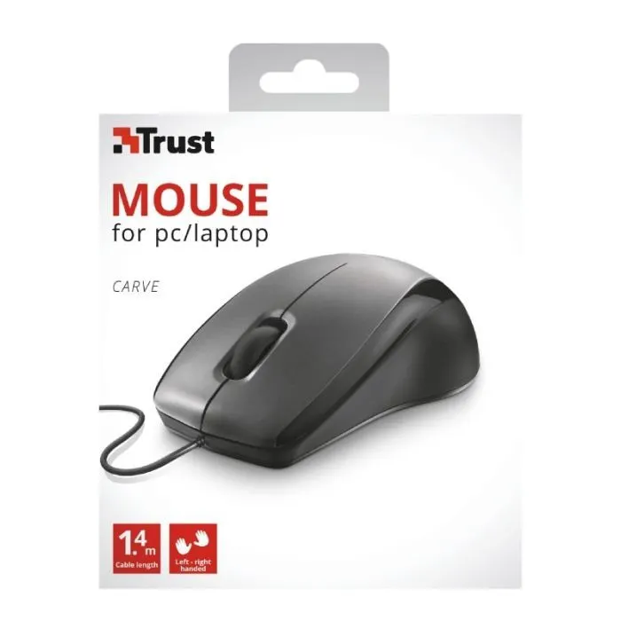 Мышка Trust Carve USB Black (23733) изображение 4