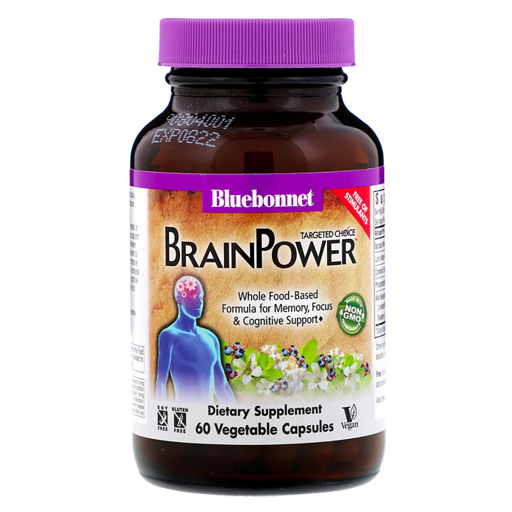 Травы Bluebonnet Nutrition Комплекс Поддержки для Мозга, Targeted Choice, Brain Power, (BLB-02054)