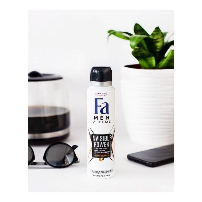 Антиперспирант Fa Men Xtreme Invisible Power 150 мл (9000100760546) изображение 2