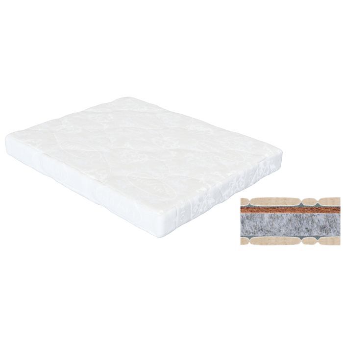 Матрас для детской кроватки Ingvart средняя секция матраса 60х48, кокос+поролон (6016263)