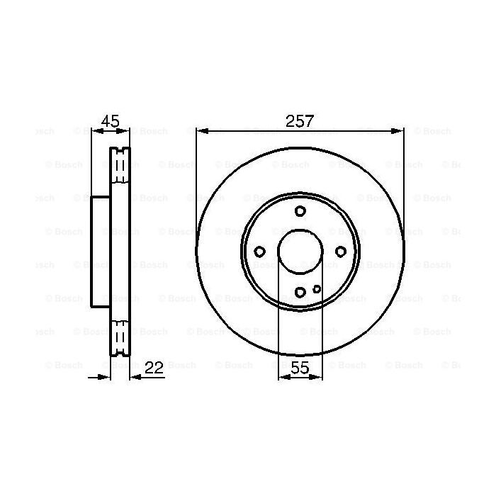 Тормозной диск Bosch 0 986 478 638