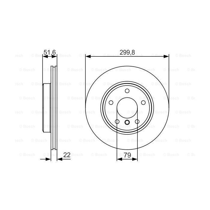 Тормозной диск Bosch 0 986 479 S32 изображение 5