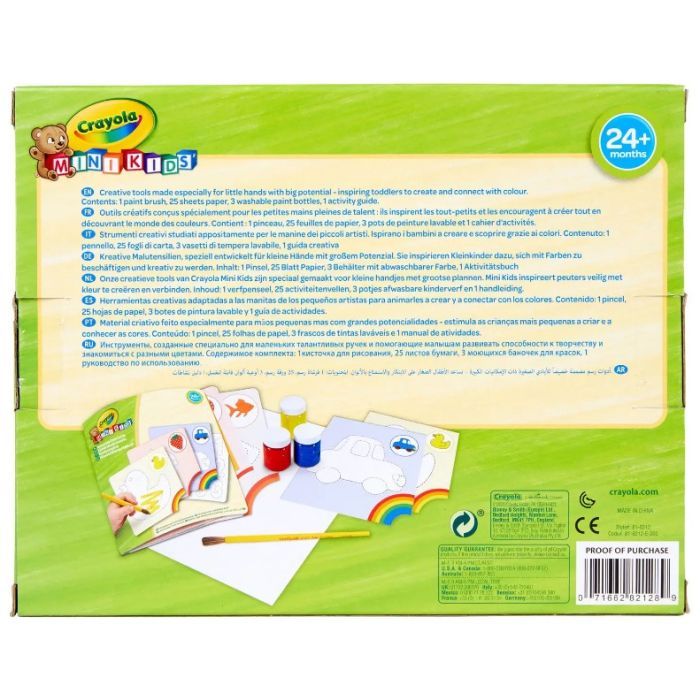 Набор для творчества Crayola Washable Mini Kids Набор для рисования красками (256698.006) изображение 4