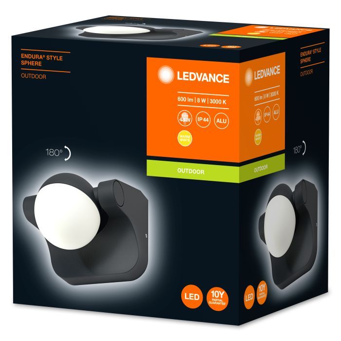 Светильник Osram ENDURA STYLE SPHERE 8w (600Lm) 3000K (4058075216624) изображение 4