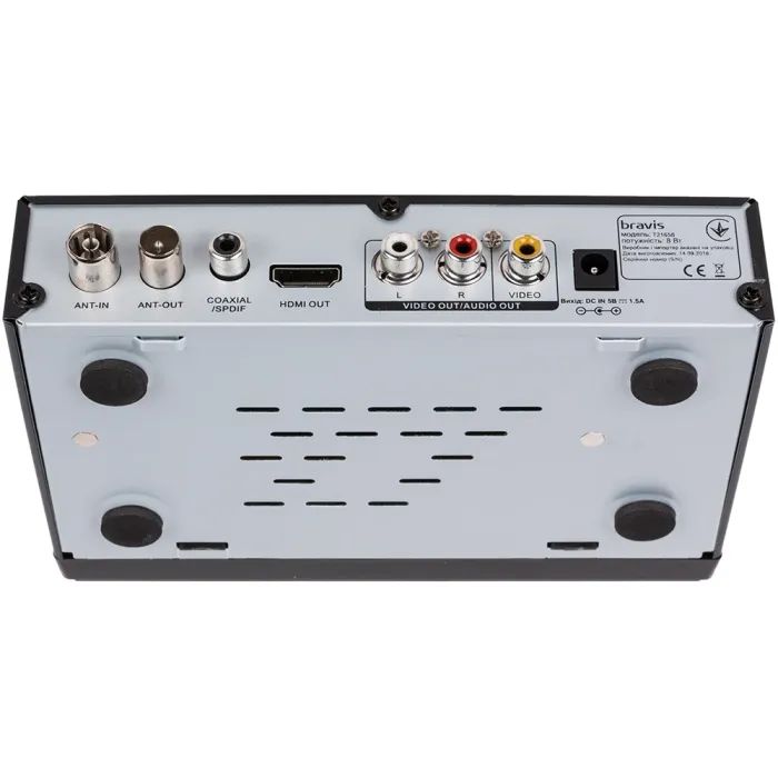 ТВ тюнер Bravis T21658 (DVB-T, DVB-T2) (T21658) изображение 6