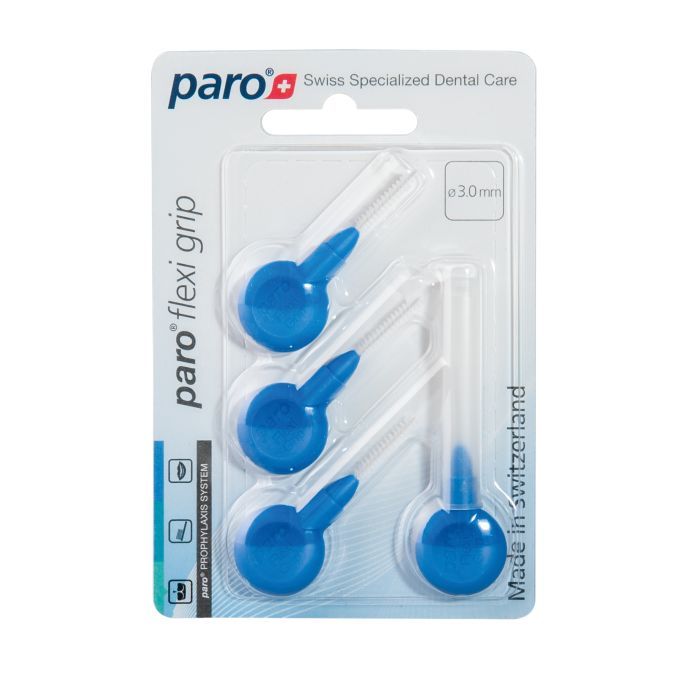 Щетки для межзубных промежутков Paro Swiss Flexi Grip x-тонкие Ø 3.0 мм 30 шт. (7610458810712) изображение 2
