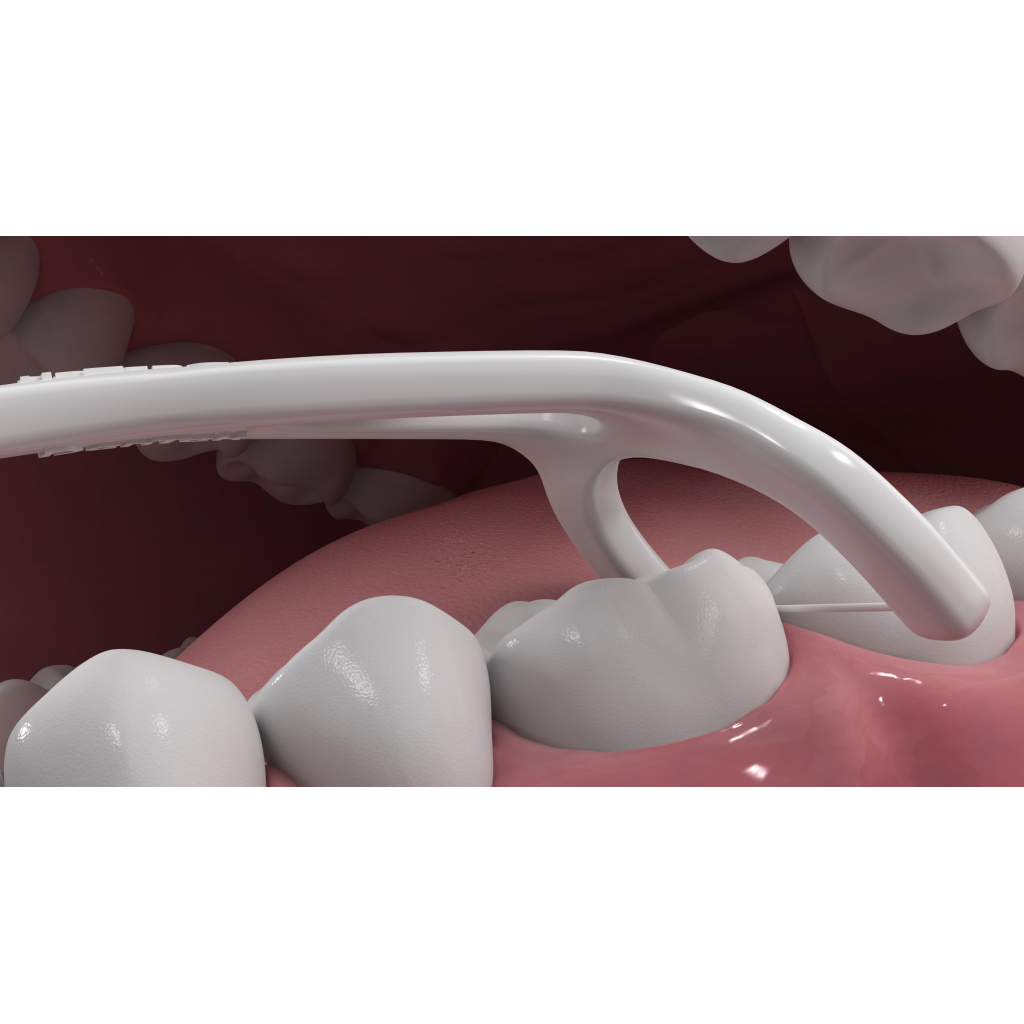 Флос-зубочистки DenTek Комплексне очищення Задні зуби 125 шт. (047701002292) зображення 5