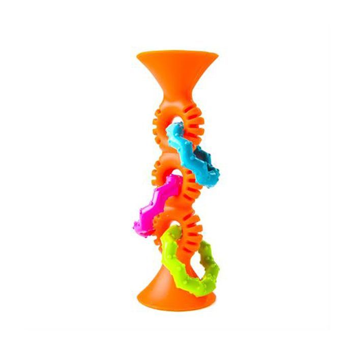 Брязкальце Fat Brain Toys прорізувач на присосках pipSquigz Loops помаранчевий (F165ML)