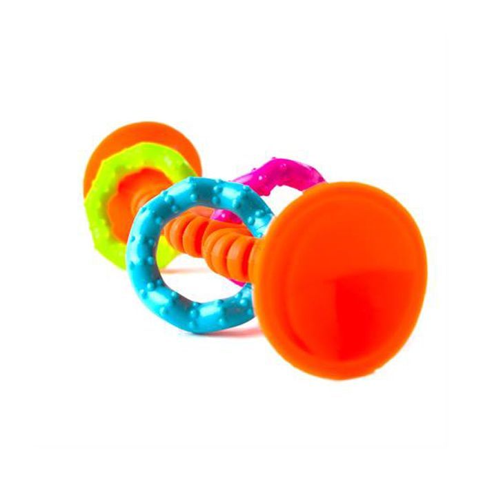 Брязкальце Fat Brain Toys прорізувач на присосках pipSquigz Loops помаранчевий (F165ML) зображення 2