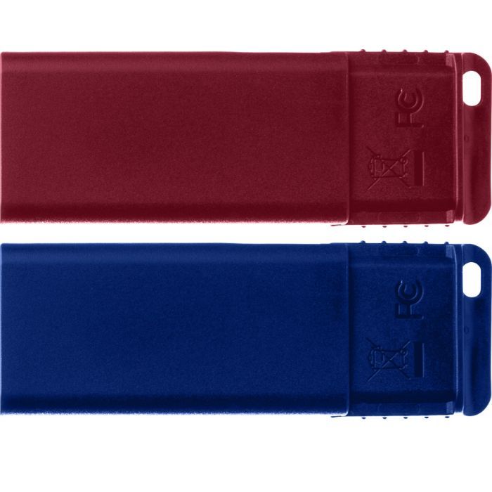 USB флеш накопитель Verbatim 3x16GB Slider Red/Blue/Green USB 2.0 (49326) изображение 2