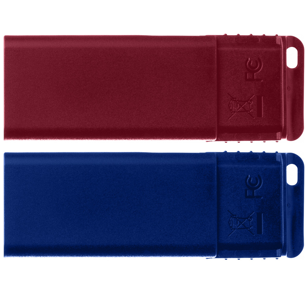 USB флеш накопитель Verbatim 3x16GB Slider Red/Blue/Green USB 2.0 (49326) изображение 2