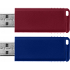 USB флеш накопитель Verbatim 2x32GB Store'n'Go Slider Red/Blue USB 2.0 (49327) изображение 4