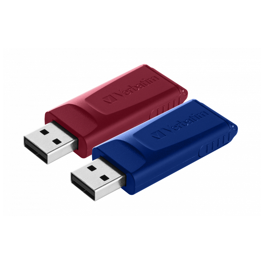 USB флеш накопичувач Verbatim 2x32GB Store'n'Go Slider Red/Blue USB 2.0 (49327) зображення 5