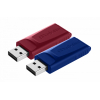 USB флеш накопитель Verbatim 2x32GB Store'n'Go Slider Red/Blue USB 2.0 (49327) изображение 5