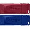 USB флеш накопитель Verbatim 2x32GB Store'n'Go Slider Red/Blue USB 2.0 (49327)