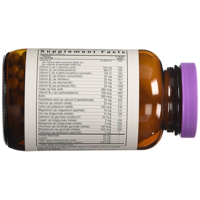 Мультивітамін Bluebonnet Nutrition Мультивітаміни без заліза, MultiONE, 30 гелевих капсул (BLB0145) зображення 2