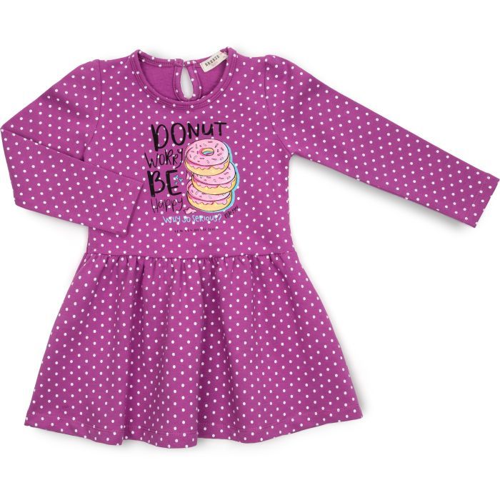 Платье детское Breeze в горошек (16623-98G-purple)