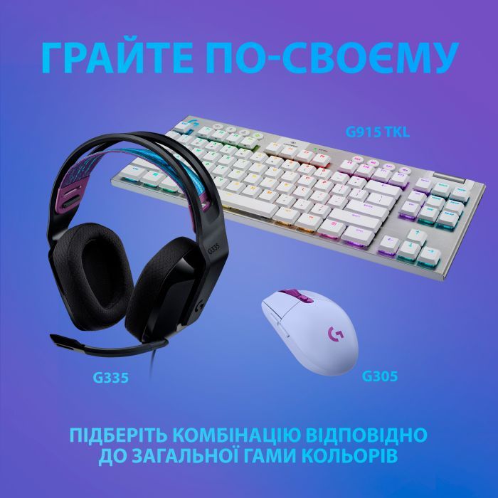 Наушники Logitech G335 Wired Gaming White (981-001018) изображение 8