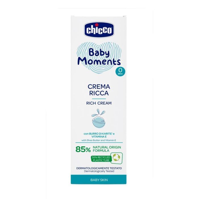 Детский крем Chicco питательный Baby Moments, 100 мл (10596.00) изображение 2