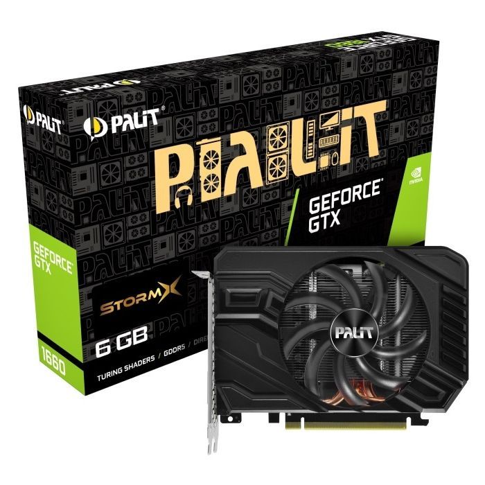 Видеокарта Palit GeForce GTX1660 6144Mb StormX (NE51660018J9-165F)